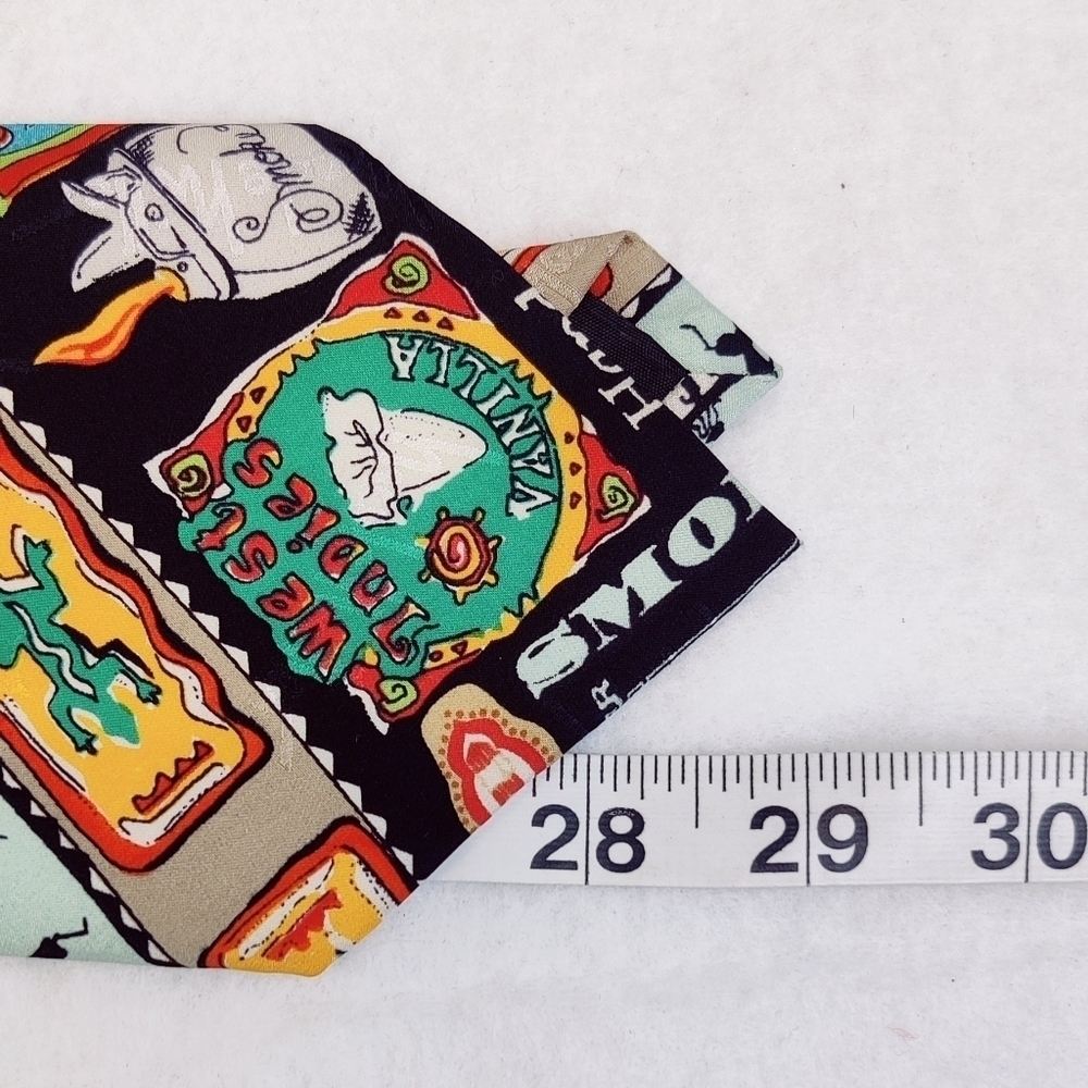 Nicole Miller Silk Neck Tie Vintage 1997 Cuba Cigars Collectible w/ FREE NM Tie - Picture 14 of 16